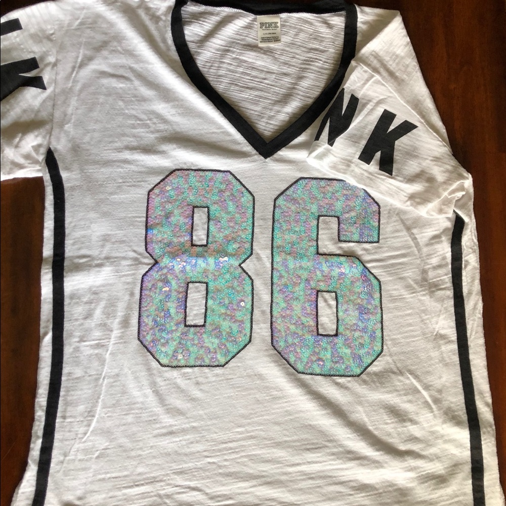 VS Pink sequined shirt